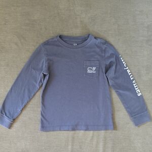 Vineyard Vines Boys' Vintage Whale Long Sleeve Pocket Tee